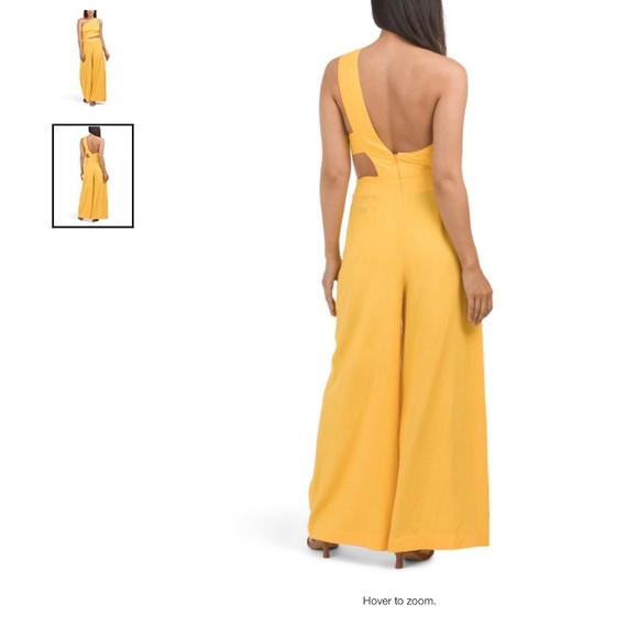 Farm Rio Asymmetrical Jumpsuit, Back Zip Closer - Picture 12 of 14